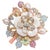 Modern Natural Semi Precious, & Diamond Ring in 14k Gold, Size 3 For Sale - Image 3 of 8
