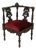 Antique Italian Oak Corner Chair, 1890s For Sale