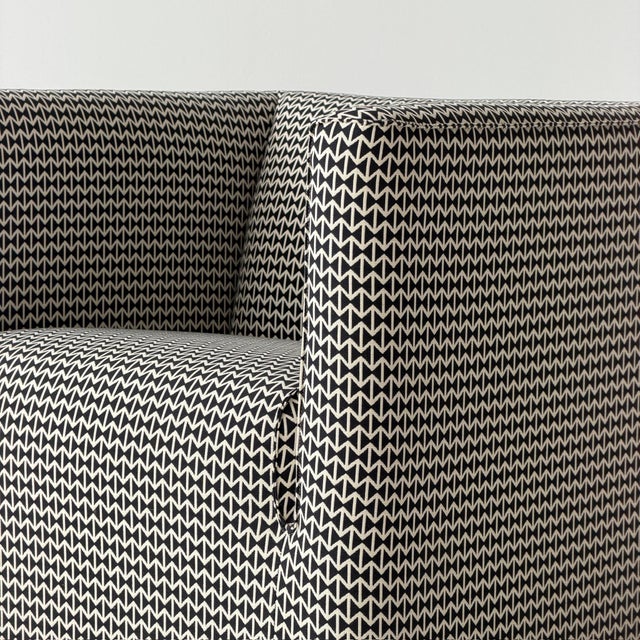 c. 1990s. Upholstered in Girard fabric This piece is attributed to the mentioned designer/maker. It has no attribution...