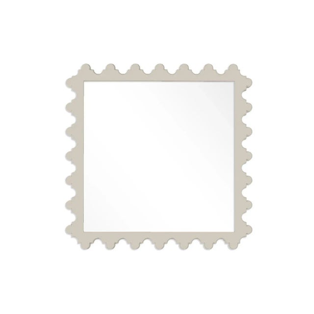 Contemporary Fleur Home Garden District Magazine Square Mirror in Useful Gray, 24x24 For Sale - Image 3 of 3