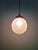 Gold Art Deco Pendant Light in Frosted Molded Pressed Glass, 1930s For Sale - Image 8 of 12