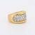 Contemporary Gold and Diamond Bangle Ring, Size 7.5 For Sale - Image 3 of 6