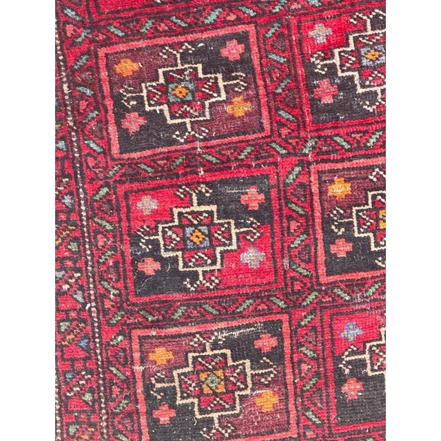 Purple Mid-Century Turkmen Baluch Rug, 1950s For Sale - Image 8 of 18
