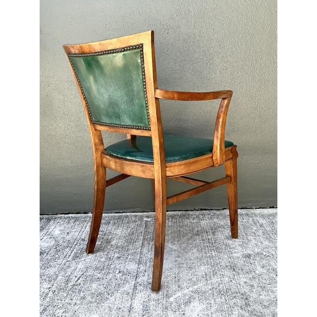Vintage Channel Tufted Desk Chair For Sale In West Palm - Image 6 of 12