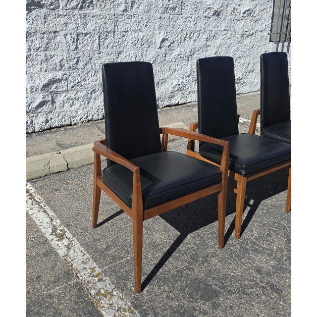 1960s Walnut Dining Chairs by Harvey Probber - Set of 4 For Sale In Las Vegas - Image 6 of 9