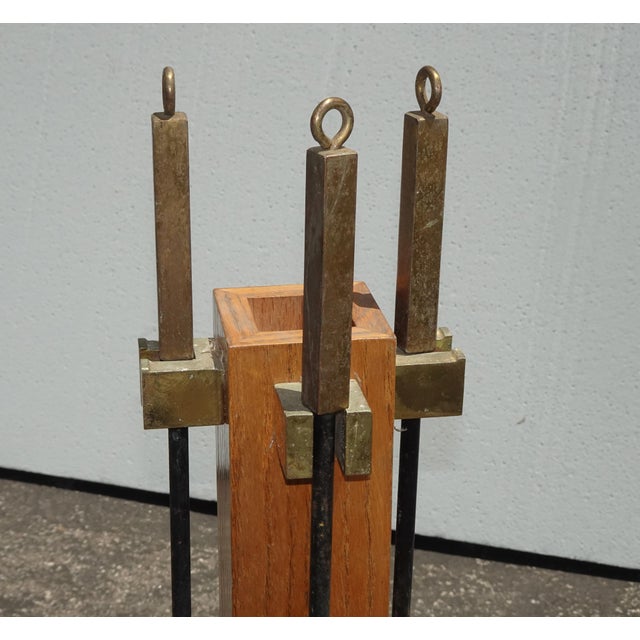 Unique Fireplace Tools in Fair Vintage Condition. The Tools are solid and firm but the finish is tarnished. Please study...