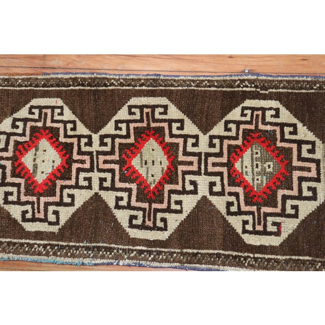 Early 21st Century Pair of Brown Turkish Anatolian Rugs For Sale - Image 5 of 6