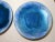 Handmade Pair of Thelma Winter Blue Enameled Decorative Art Collector Plates For Sale In New York - Image 6 of 11