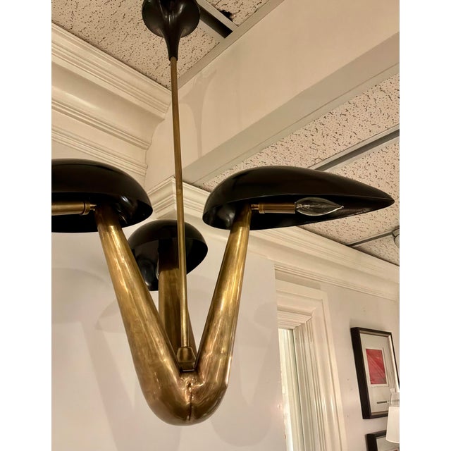 2020s Arteriors Modern Black and Gold Everglades Chandelier For Sale - Image 5 of 5