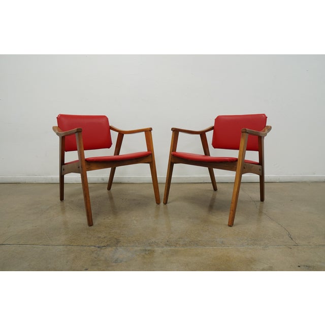Vintage Sibley, Lindsay & Curr Co. Maple Armchairs - Set of 2 For Sale - Image 4 of 17
