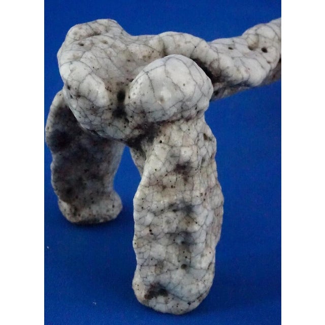 Carlo Zauli School, Stylized Dog, Italy, 1920s, Acid-Treated Ceramic For Sale - Image 16 of 18