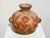 Ceramic Vintage Mexican Folk Art Pottery Vase With Hand-Painted Terracotta Florals For Sale - Image 7 of 10