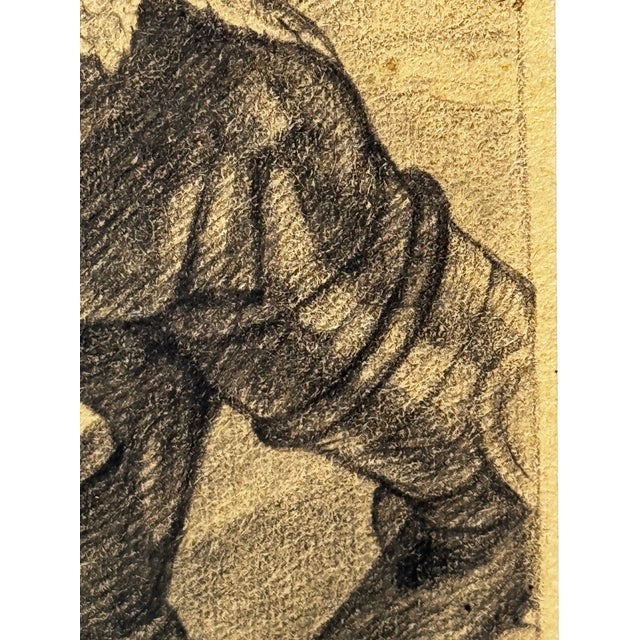 Old Master Portrait in Graphite: John Viii, Count of Nassau, Lord of Cattenell and Beilstein, in Armor — After Van Dyck C1800s For Sale - Image 14 of 18