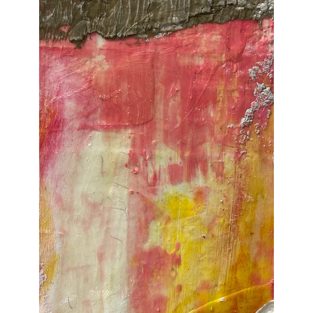 Black Original Mixed Media Abstract Painting " the Space Between" by Sonia Gold For Sale - Image 8 of 16