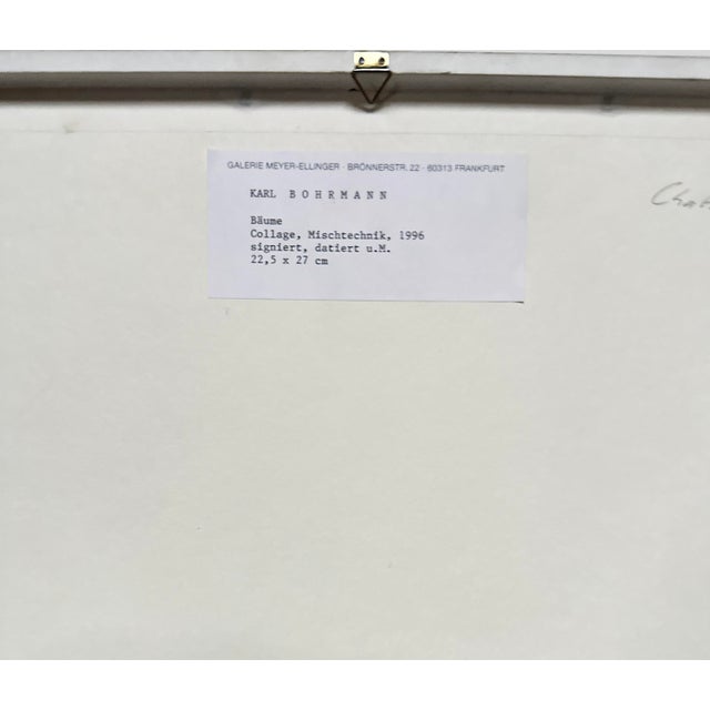 1990s Karl Bohrmann, Mixed Media, 1996, Signed, Trees, Provenance Galerie Meyer-Ellinger For Sale - Image 5 of 7