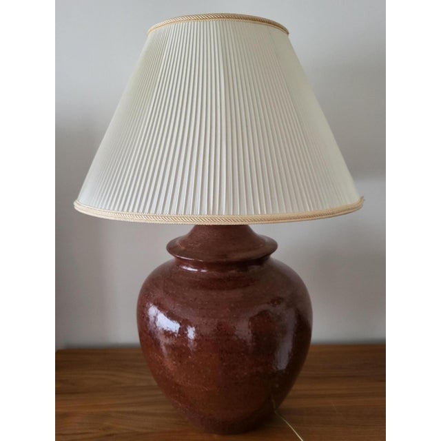 Large Vintage Ceramic Table Lamp by Hubert Olivier, France, 1980 For Sale - Image 13 of 13