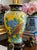 Yellow Vintage Yellow Ground Chinoiserie Porcelain Vase & Plate With Phoenix and Peony Motif – 10.75” For Sale - Image 8 of 12