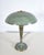 French Art Deco Verdigris Green Brass Mushroom Desk Light, 1930s For Sale - Image 4 of 18