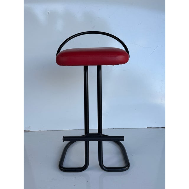 Vintage Postmodern Counter Stools For Sale In Miami - Image 6 of 12