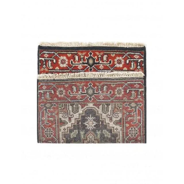 Traditional Navy Hand Knotted Serapi Rug 2' X 3' D10228 For Sale - Image 3 of 4