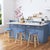 Evoking images of sidewalk tables in the Cote d'Azur, counter stools like this will give your kitchen or patio the casual...
