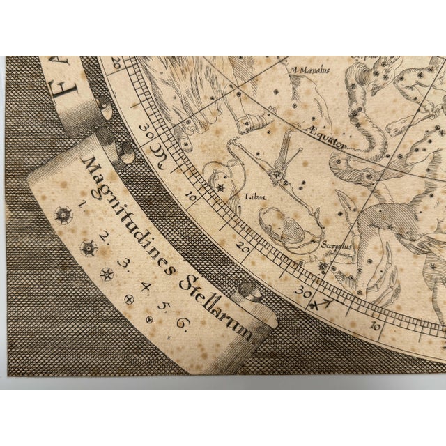 Original Celestial Charts by Johannes Zahn, Nuremberg, 1690s, Set of 2 For Sale - Image 12 of 15