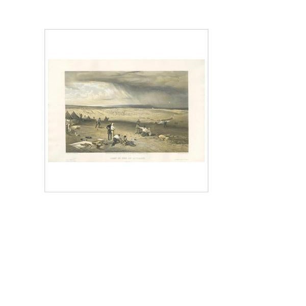 W. Simpson, Illustration of the Camp of the 3rd Division, Crimean War, 1855, Print For Sale - Image 3 of 5