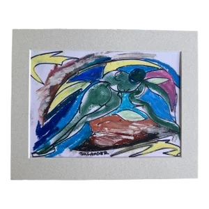 2020s “Angel” Original French Oil Pastels Drawing by Erik Sulander