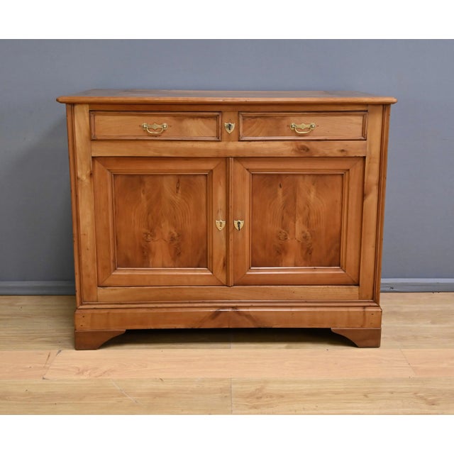 Wood Louis Philippe Style Cherrywood Sideboard, 1900s For Sale - Image 7 of 18