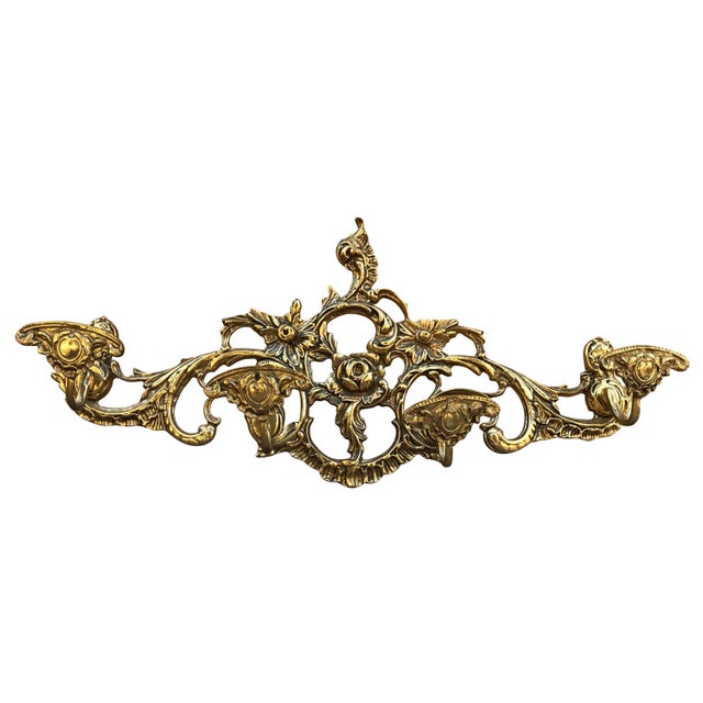 20th Century French Bronze Wall-Mounted Coat Rack For Sale - Image 15 of 18