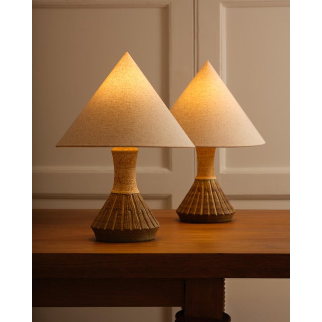 Vintage Table Lamps by Chirs Haskevm, Denmark, 1960s, Set of 2 For Sale - Image 4 of 9