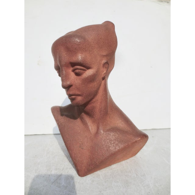 Tera Cotta Bust Circa 1920s For Sale - Image 12 of 12