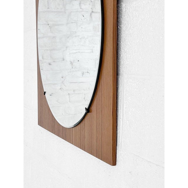 Mid-Century Modern Square and Round Mirror, 1960s For Sale - Image 3 of 7