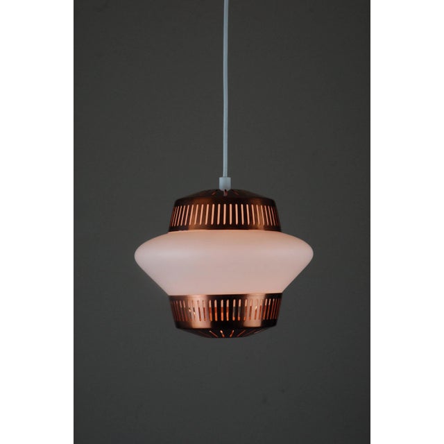 Opal Arch Pendant Lamp by Svend Aage Holm-Sørensen for Warm Nordic, 1950s, in Flawless conditions. Designed 1950 to 1959 I...