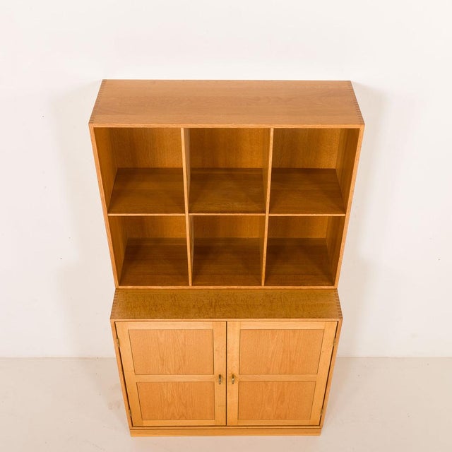 Wood Oak Modular Bookcase by Christian Hvidt for Søborg Møbelfabrik, Denmark, 1970s For Sale - Image 7 of 17