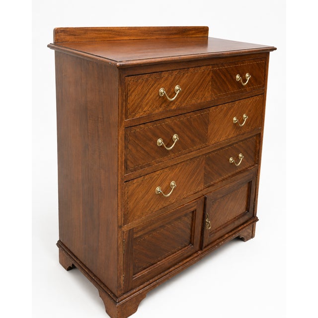 Brown 19th Century Chippendale Georgian Commode, 1920s For Sale - Image 8 of 11