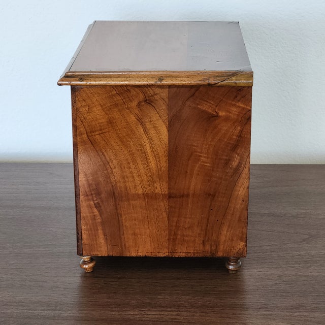 Vintage or Antique Miniature Chest in Walnut For Sale - Image 4 of 18