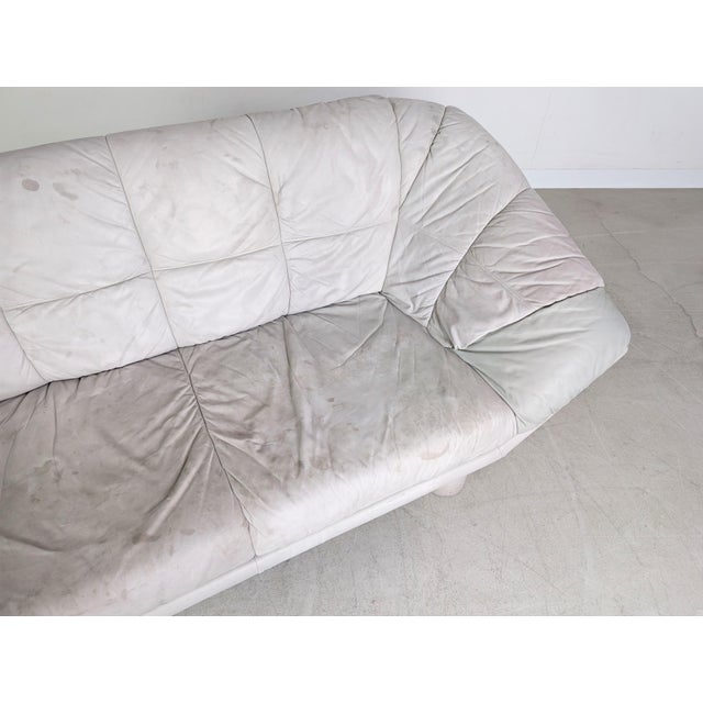 Vintage 3-Seater Sofa in Leather by Dupe Burkhardt Vogtherr For Sale - Image 9 of 11