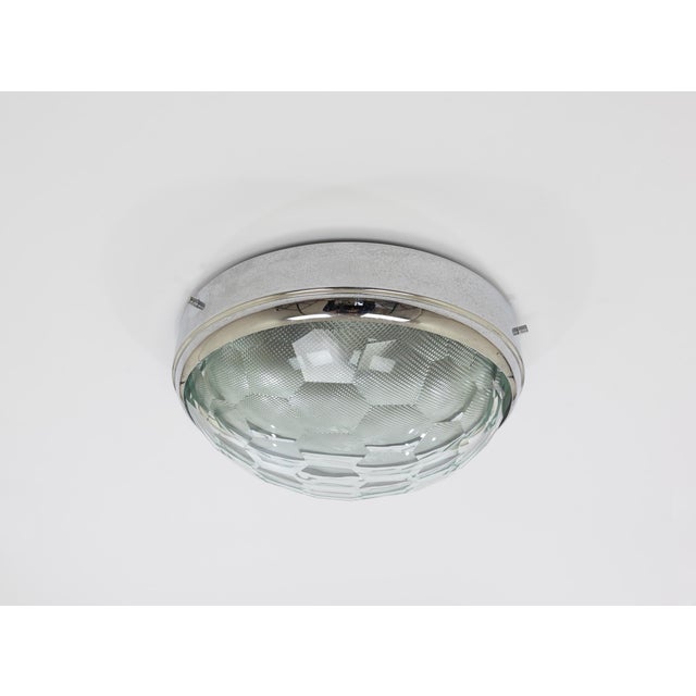 1970s Ceiling Lamp with Faceted Glass by Pia Guidetti Crippa for Lumi, 1960s For Sale - Image 5 of 9