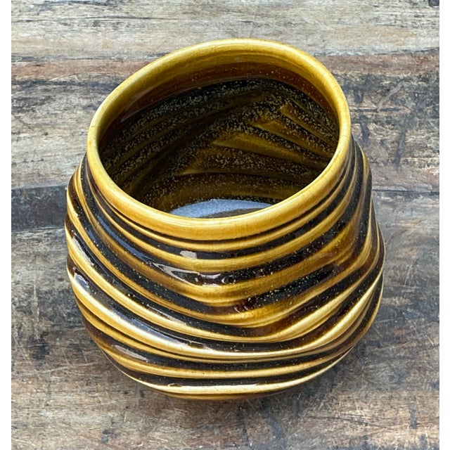 Vintage Original Studio Pottery Vase For Sale - Image 9 of 12