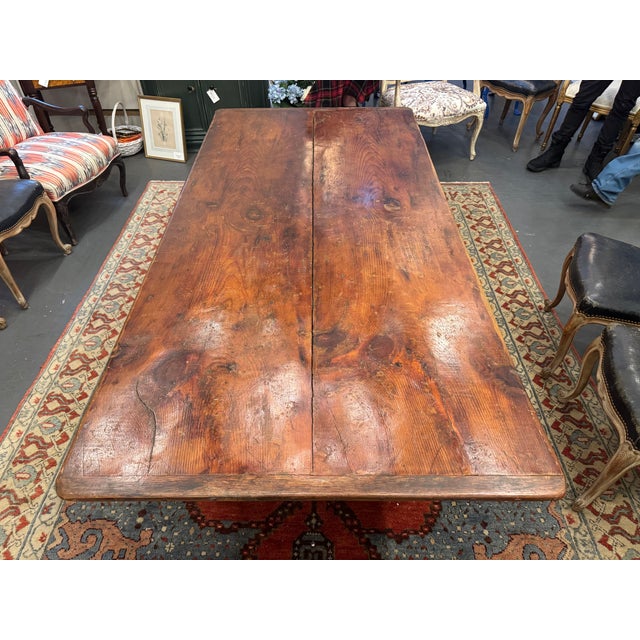 Antique Pine Crossbuck Table For Sale In Boston - Image 6 of 8