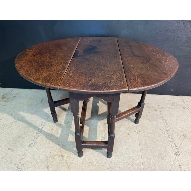 18th Century Oak Gate Leg Table, 1780 For Sale - Image 16 of 16