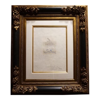 1970s Dali Peties Nus (Ronsard) a Hand Signed Etching For Sale