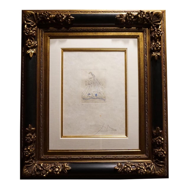 1970s Dali Peties Nus (Ronsard) a Hand Signed Etching For Sale