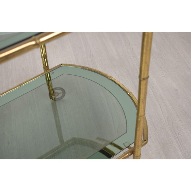 Brass and Glass Trolley, Italy, 1970s For Sale - Image 9 of 17