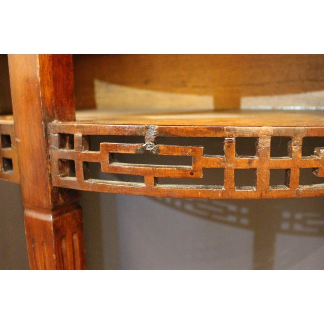 Wood Circa 1800 Dutch Neoclassical Demilune Side or Console Table For Sale - Image 7 of 7