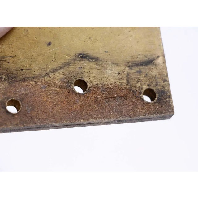 Mid 20th Century Vintage Mid 20th Century 4 X 3 Polished Brass Corbin Butt Door Hinge For Sale - Image 5 of 6