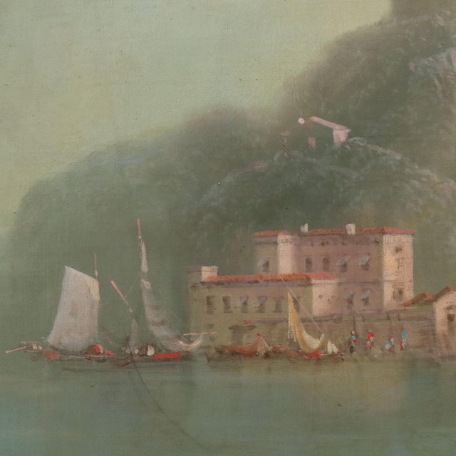 G. Ramano, View of Nisida, 1865, Oil on Canvas For Sale - Image 5 of 15