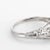 Metal Vintage Art Deco Diamond Engagement Ring 14k Gold Filigree Mine Cut Jewellery size 4.75 For Sale - Image 7 of 7