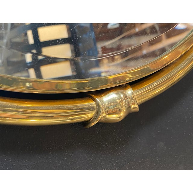 Mid-Century Modern 1970s Mid-Century Italian Wall Mirror For Sale - Image 3 of 6